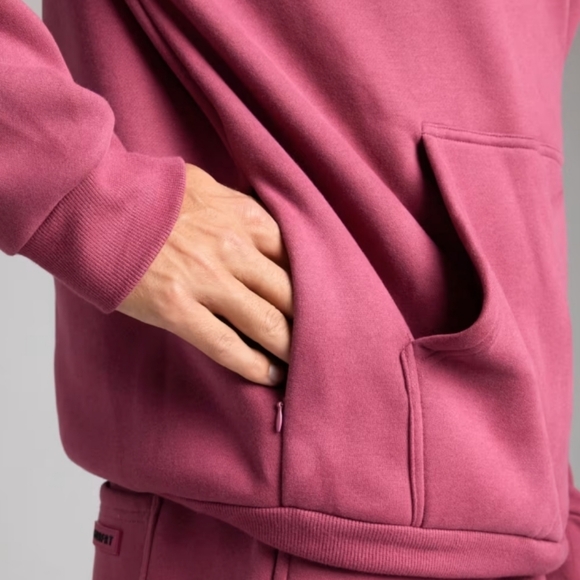 Comfrt DND Travel Hoodie In Berry - Picture 12 of 12